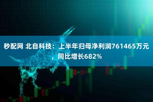 秒配网 北自科技：上半年归母净利润761465万元，同比增长682%